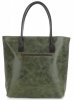 GEANȚĂ DIN PIELE shopper bag Genuine Leather verde 358